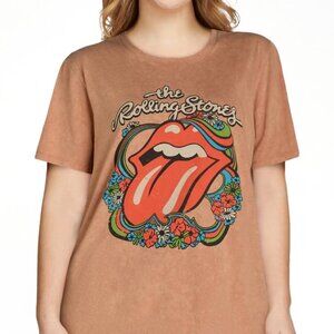 Rolling Stones Graphic Band Tee with Short Sleeves Size Large